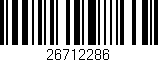 Código de barras (EAN, GTIN, SKU, ISBN): '26712286'