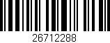 Código de barras (EAN, GTIN, SKU, ISBN): '26712288'