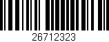 Código de barras (EAN, GTIN, SKU, ISBN): '26712323'