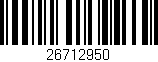 Código de barras (EAN, GTIN, SKU, ISBN): '26712950'