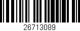Código de barras (EAN, GTIN, SKU, ISBN): '26713089'