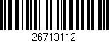 Código de barras (EAN, GTIN, SKU, ISBN): '26713112'