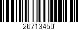 Código de barras (EAN, GTIN, SKU, ISBN): '26713450'