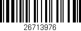 Código de barras (EAN, GTIN, SKU, ISBN): '26713976'
