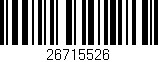 Código de barras (EAN, GTIN, SKU, ISBN): '26715526'