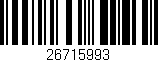 Código de barras (EAN, GTIN, SKU, ISBN): '26715993'