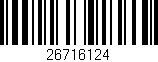 Código de barras (EAN, GTIN, SKU, ISBN): '26716124'