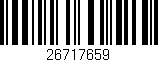 Código de barras (EAN, GTIN, SKU, ISBN): '26717659'