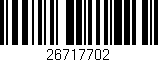 Código de barras (EAN, GTIN, SKU, ISBN): '26717702'