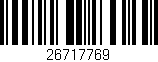 Código de barras (EAN, GTIN, SKU, ISBN): '26717769'