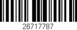 Código de barras (EAN, GTIN, SKU, ISBN): '26717787'