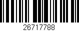 Código de barras (EAN, GTIN, SKU, ISBN): '26717788'
