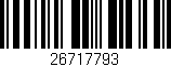 Código de barras (EAN, GTIN, SKU, ISBN): '26717793'