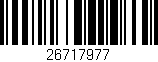 Código de barras (EAN, GTIN, SKU, ISBN): '26717977'