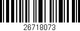 Código de barras (EAN, GTIN, SKU, ISBN): '26718073'