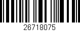Código de barras (EAN, GTIN, SKU, ISBN): '26718075'