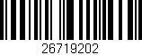 Código de barras (EAN, GTIN, SKU, ISBN): '26719202'