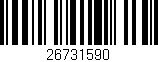 Código de barras (EAN, GTIN, SKU, ISBN): '26731590'