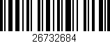 Código de barras (EAN, GTIN, SKU, ISBN): '26732684'