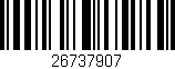 Código de barras (EAN, GTIN, SKU, ISBN): '26737907'