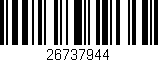 Código de barras (EAN, GTIN, SKU, ISBN): '26737944'