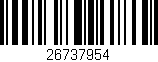 Código de barras (EAN, GTIN, SKU, ISBN): '26737954'
