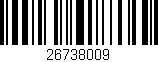 Código de barras (EAN, GTIN, SKU, ISBN): '26738009'