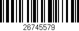 Código de barras (EAN, GTIN, SKU, ISBN): '26745579'