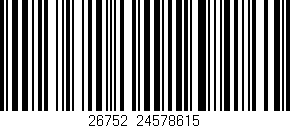 Código de barras (EAN, GTIN, SKU, ISBN): '26752|24578615'