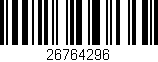 Código de barras (EAN, GTIN, SKU, ISBN): '26764296'