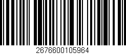 Código de barras (EAN, GTIN, SKU, ISBN): '2676600105964'