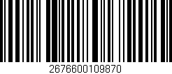 Código de barras (EAN, GTIN, SKU, ISBN): '2676600109870'