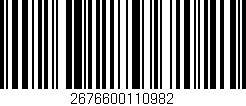 Código de barras (EAN, GTIN, SKU, ISBN): '2676600110982'