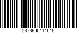 Código de barras (EAN, GTIN, SKU, ISBN): '2676600111019'
