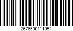 Código de barras (EAN, GTIN, SKU, ISBN): '2676600111057'