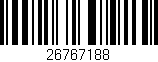 Código de barras (EAN, GTIN, SKU, ISBN): '26767188'