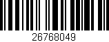 Código de barras (EAN, GTIN, SKU, ISBN): '26768049'