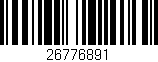 Código de barras (EAN, GTIN, SKU, ISBN): '26776891'