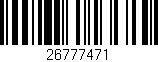 Código de barras (EAN, GTIN, SKU, ISBN): '26777471'