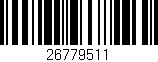 Código de barras (EAN, GTIN, SKU, ISBN): '26779511'