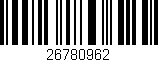 Código de barras (EAN, GTIN, SKU, ISBN): '26780962'