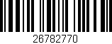 Código de barras (EAN, GTIN, SKU, ISBN): '26782770'