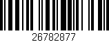 Código de barras (EAN, GTIN, SKU, ISBN): '26782877'