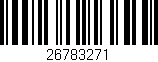 Código de barras (EAN, GTIN, SKU, ISBN): '26783271'