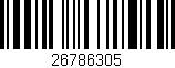 Código de barras (EAN, GTIN, SKU, ISBN): '26786305'