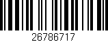 Código de barras (EAN, GTIN, SKU, ISBN): '26786717'