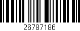 Código de barras (EAN, GTIN, SKU, ISBN): '26787186'