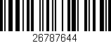 Código de barras (EAN, GTIN, SKU, ISBN): '26787644'