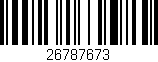 Código de barras (EAN, GTIN, SKU, ISBN): '26787673'