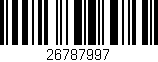 Código de barras (EAN, GTIN, SKU, ISBN): '26787997'